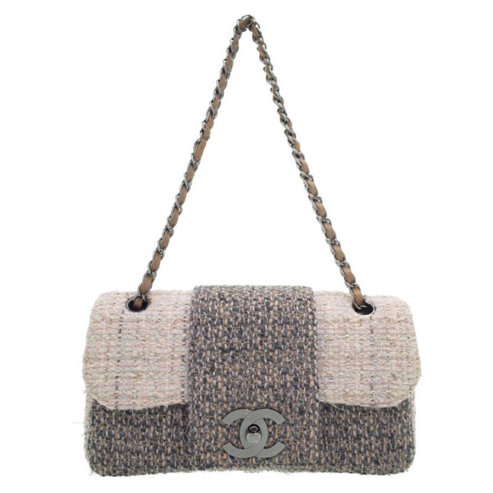 Chanel Tweed Chain Shoulder Bag